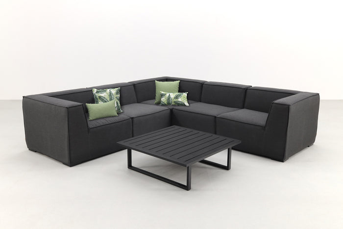 VDG Liberty|Cuba Sunbrella loungeset - Sooty - 6-delig