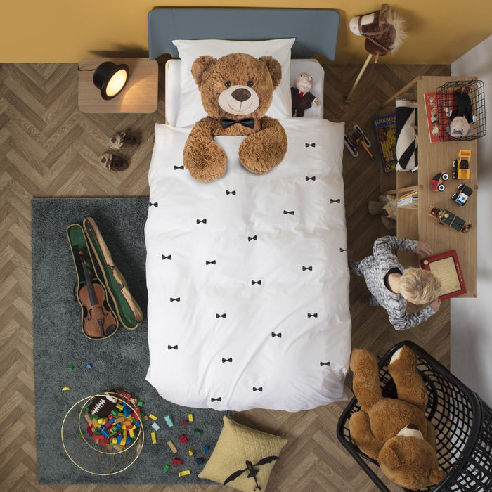 SNURK Teddy Dekbedovertrek 140 x 220 cm