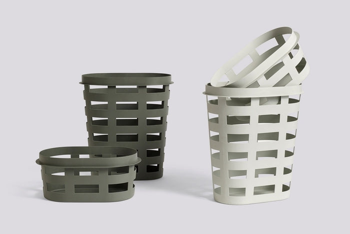 HAY Laundry Basket Wasmand L - Lichtgrijs