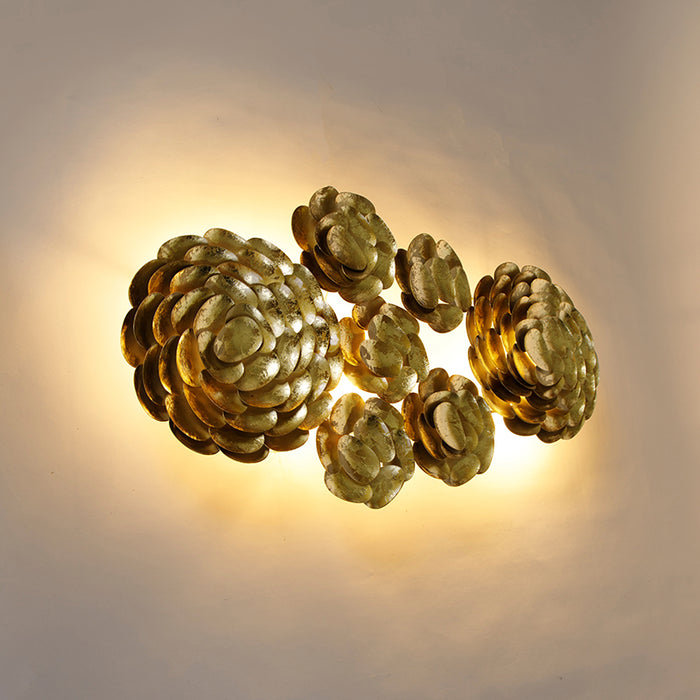 QAZQA Wandlamp circle - Goud|messing - Oosters - L 93cm