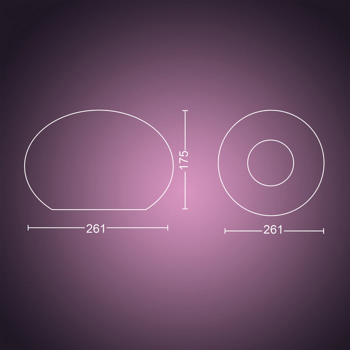 Philips Hue White & Color Ambiance Flourish Tafellamp - E27 - Ø 26,1