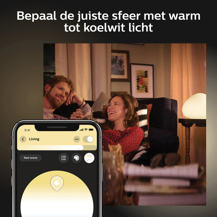 Philips Hue Wellner Tafellamp - E27 - Ø 28,8