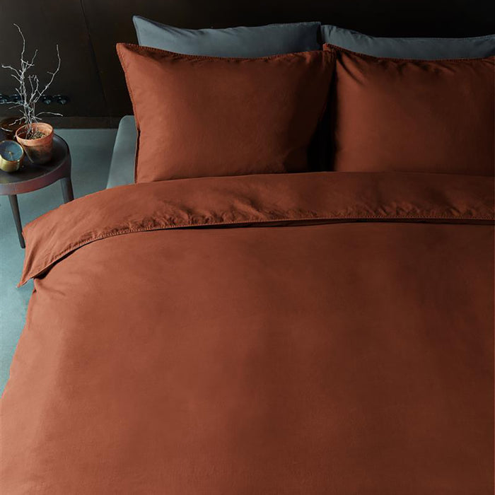 vtwonen Natural Stone Dekbedovertrek 140 x 200/220 cm - Terra