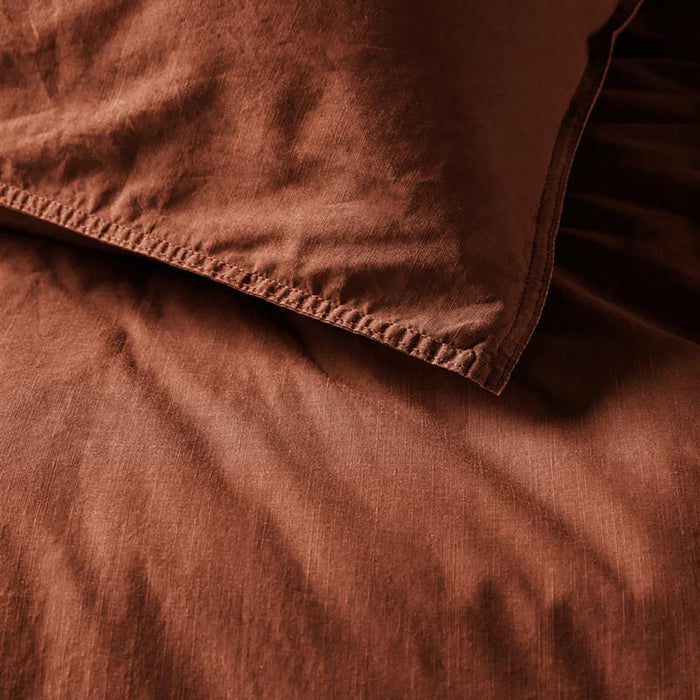 vtwonen Natural Stone Dekbedovertrek 140 x 200/220 cm - Terra