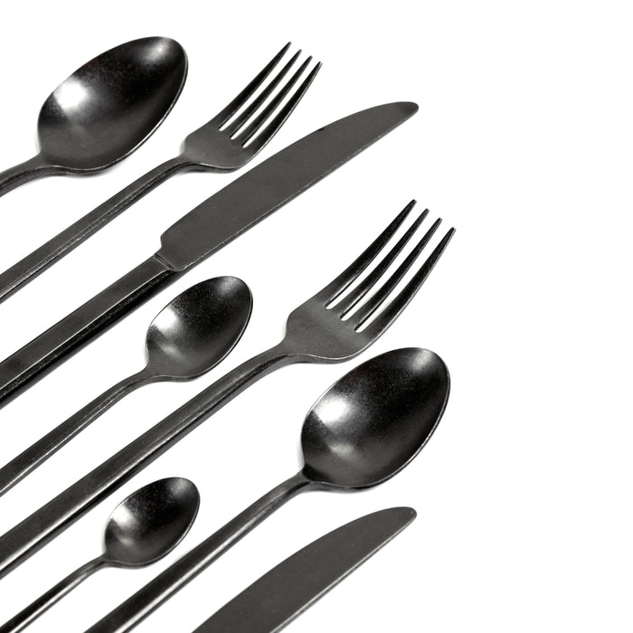 SERAX - Pascale Naessens - Pure Bestekset 24 st. - Zwart Stone Wash