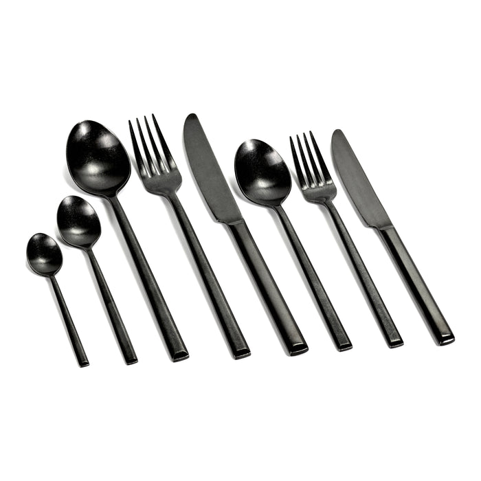 SERAX - Pascale Naessens - Pure Bestekset 24 st. - Zwart Stone Wash