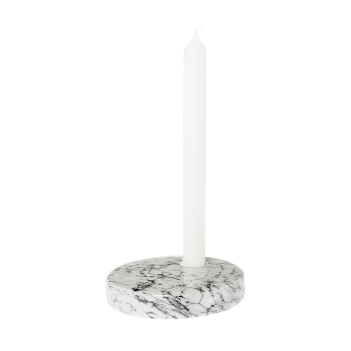 RIVERDALE - Kandelaar Marble lichtgrijs 12cm