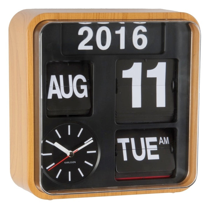 Karlsson Mini Flip Wandklok 24,5 x 24,5 cm