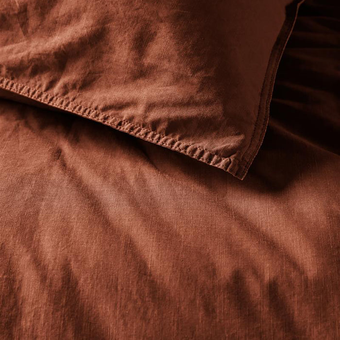 vtwonen Natural Stone Dekbedovertrek 200 x 200/220 cm - Terra