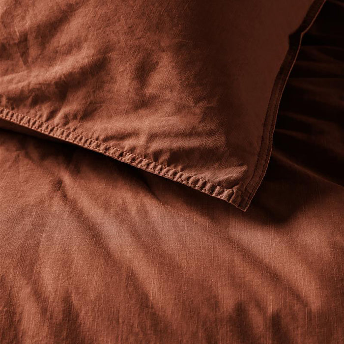 vtwonen Natural Stone Dekbedovertrek 200 x 200/220 cm - Terra