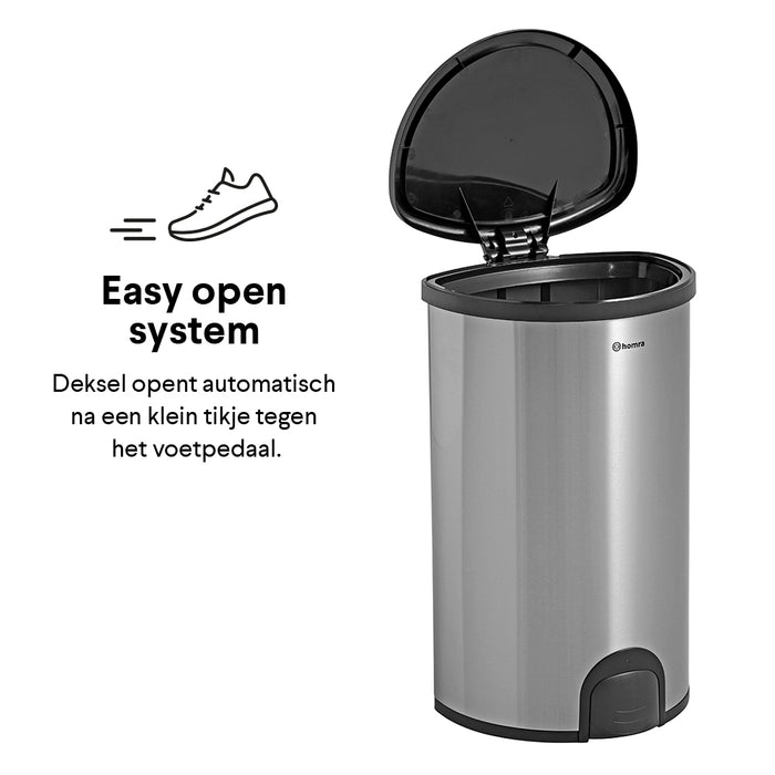 Homra Kick Me Sensor Afvalemmer 50 Liter