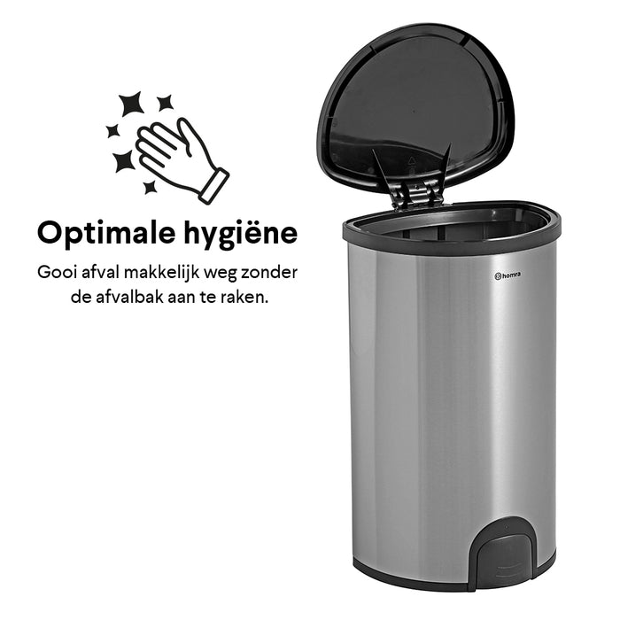 Homra Kick Me Sensor Afvalemmer 50 Liter
