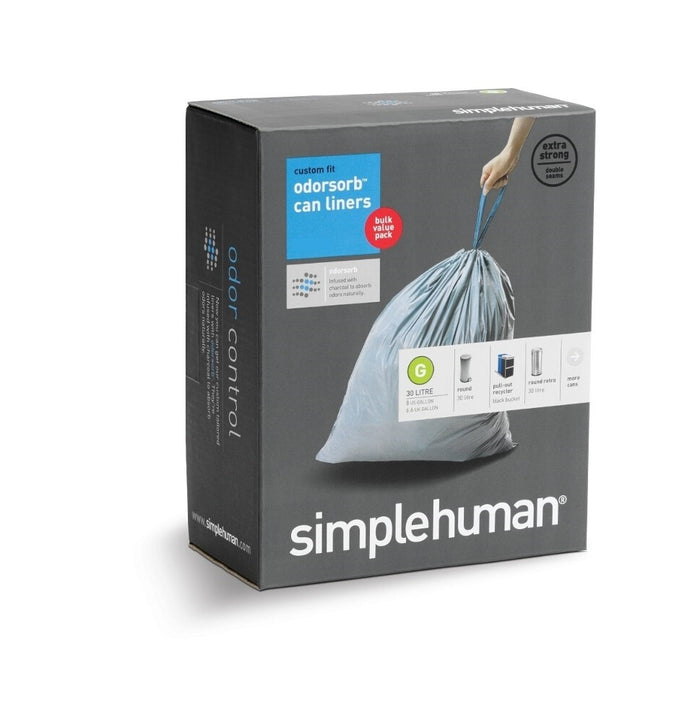 Simplehuman Code G Afvalzakken 30 Liter - 20 zakken