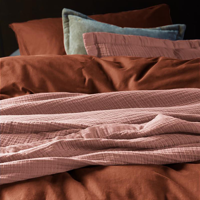 vtwonen Natural Stone Dekbedovertrek 240 x 200/220 cm - Terra