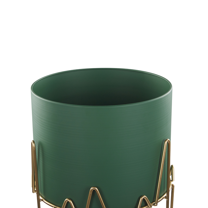 Beliani - KALANDRA - Plantenbak - Groen - 28 cm - IJzer