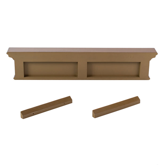 Hioshop Halifax kapstok 6 jashaken en 1 hoedenplank bruine antieke