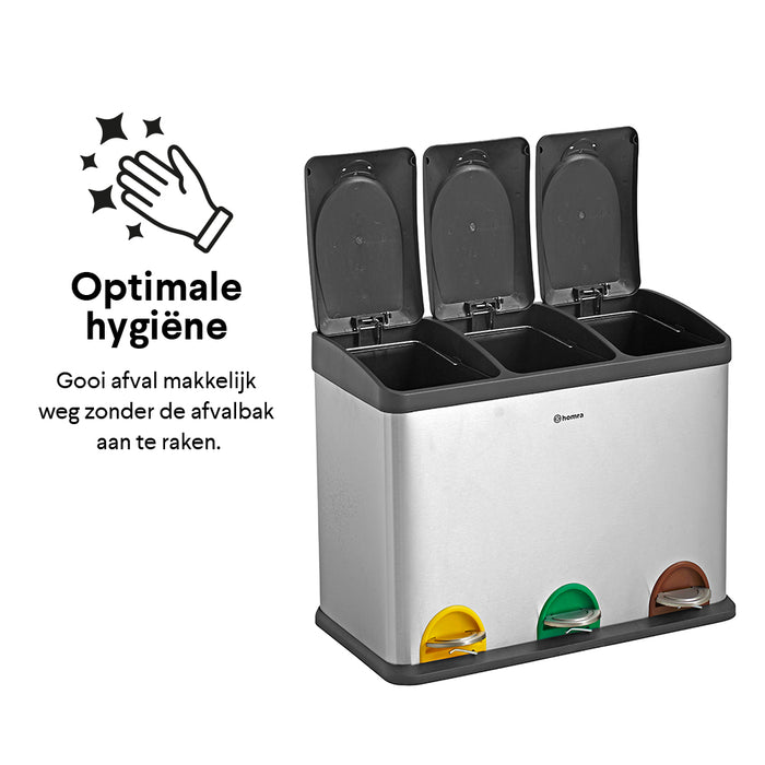 Homra Steps Three Pedaalemmer 45 Liter (3x15 Liter)