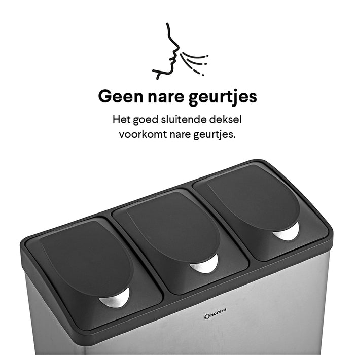 Homra Steps Three Pedaalemmer 45 Liter (3x15 Liter)