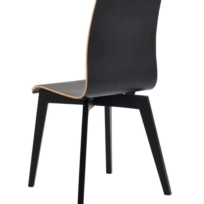 Rowico Gracy Stoel - Set Van 2 - Zwart HPL - Eiken Zwart