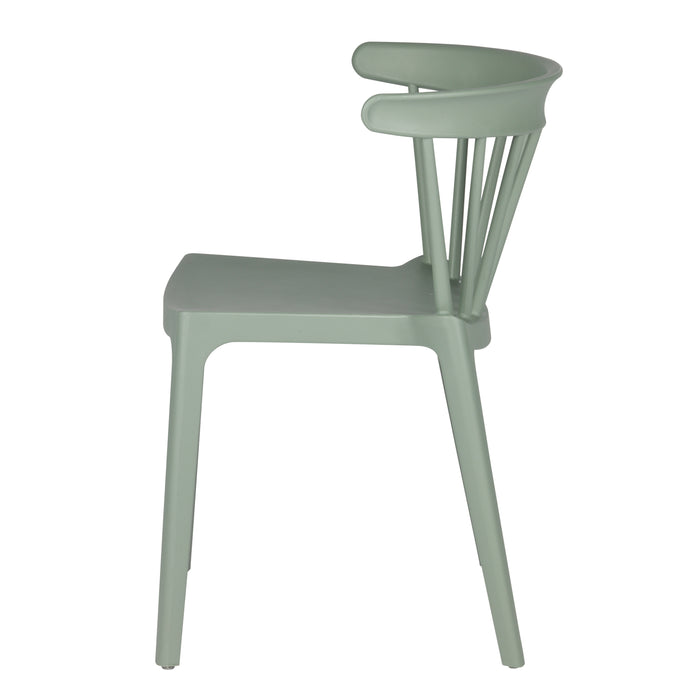 Woood Bliss Spijlenstoel - Jadegroen