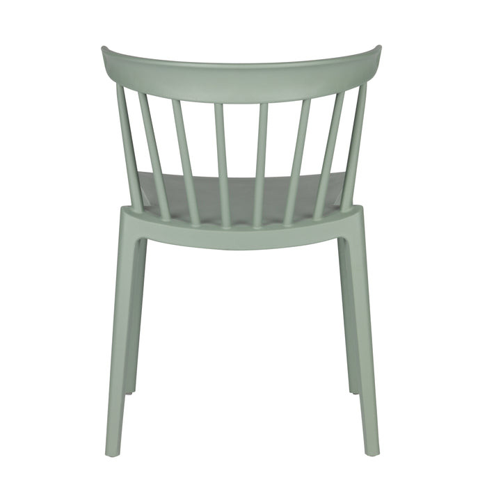 Woood Bliss Spijlenstoel - Jadegroen