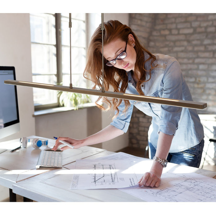 Steinhauer - hanglamp - Zelena LED - brons - kunststof metaal -