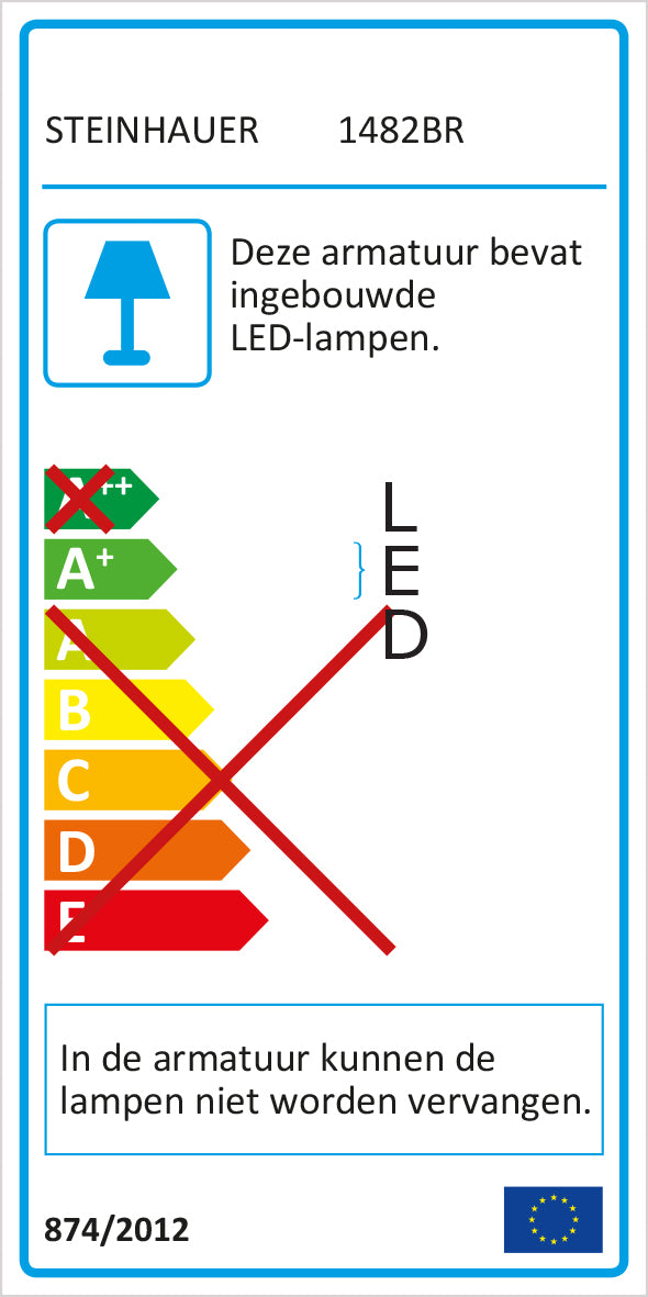 Steinhauer - hanglamp - Zelena LED - brons - kunststof metaal -
