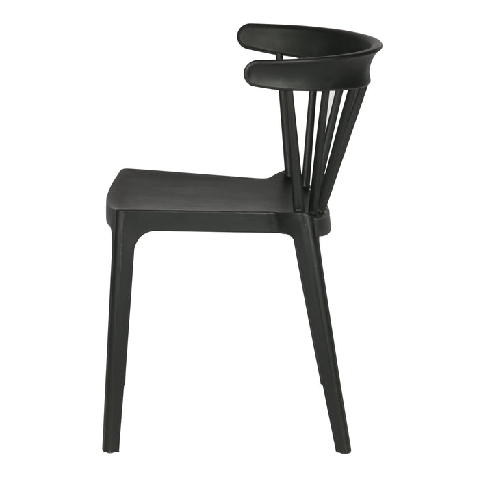Woood Bliss Spijlenstoel - Zwart