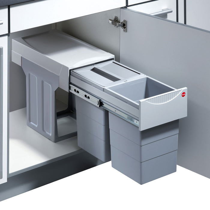 Hailo Tandem de Luxe Inbouwafvalemmer 30 Liter