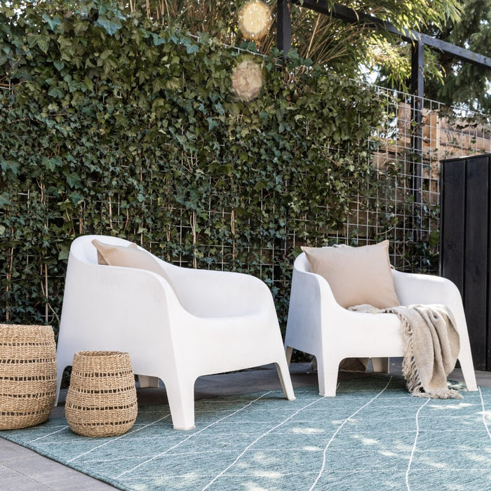 Vintt Buitenkleed Kriscross Groen dubbelzijdig -160 x 230 cm - (M)