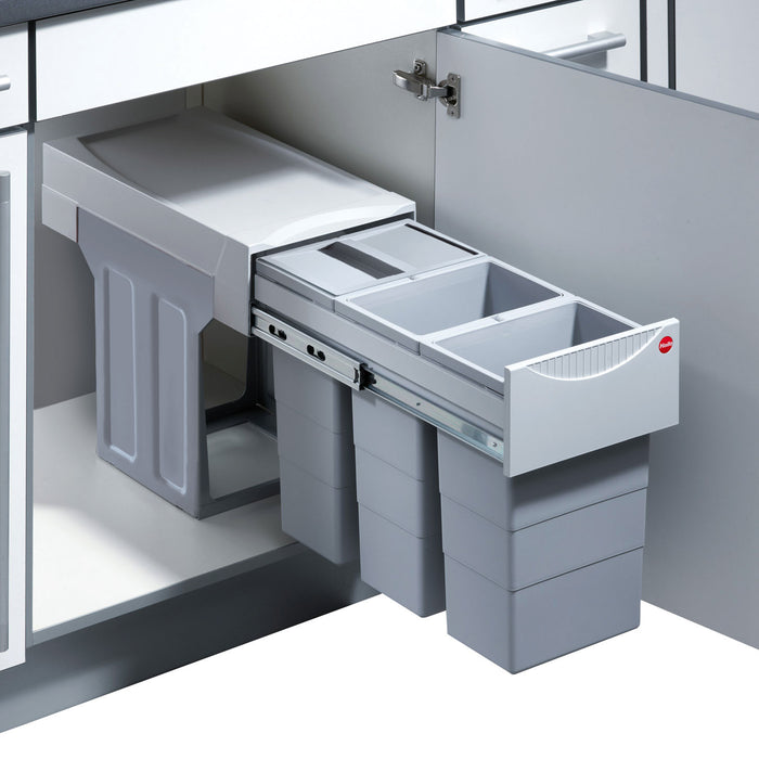 Hailo Tandem de Luxe Inbouwafvalemmer 30 Liter