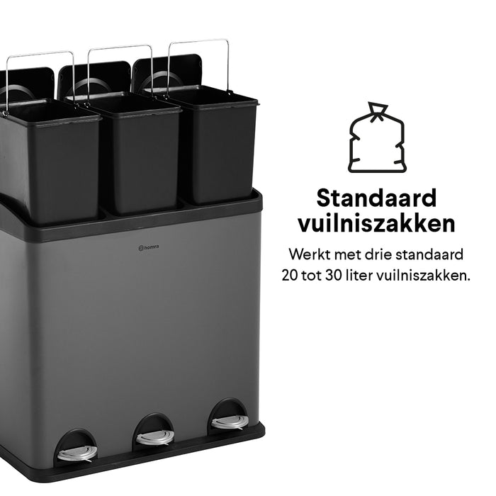 Homra Maxer-20 Pedaalemmer 60 Liter (3x20 Liter)