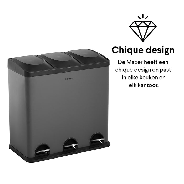 Homra Maxer-20 Pedaalemmer 60 Liter (3x20 Liter)