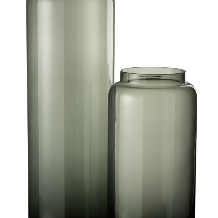 J-Line Vaas Lang Glas Grijs