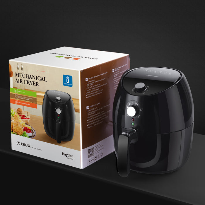 Aigostar Hayden 30PYC - Airfryer - Hetelucht Friteuse - Zwart