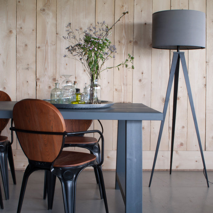 Zuiver Tripod Vloerlamp - Zwart / Grijs
