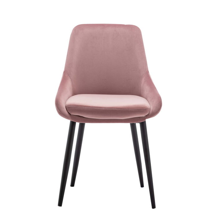 Furnihaus Eetkamerstoel Oscar - Velvet Roze - Set van 4