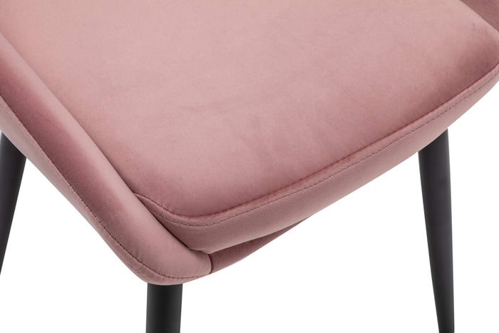 Furnihaus Eetkamerstoel Oscar - Velvet Roze - Set van 4
