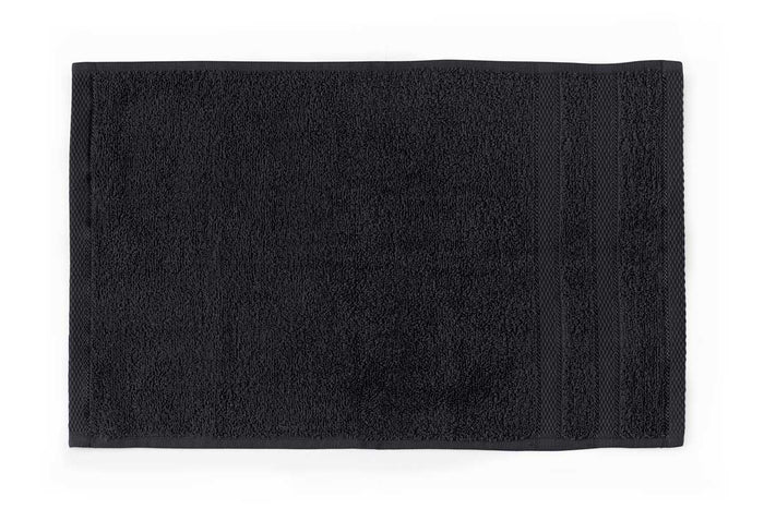 LINNICK Pure Handdoek Katoen - Black - 60x110cm - Per 4 Stuks
