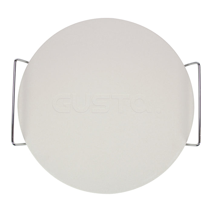 Gusta Pizza Baksteen met Houder - Ø 33 cm