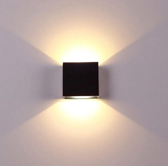 Artdelight Wandlamp Gymm Mat Zwart 10x10cm Excl. G9