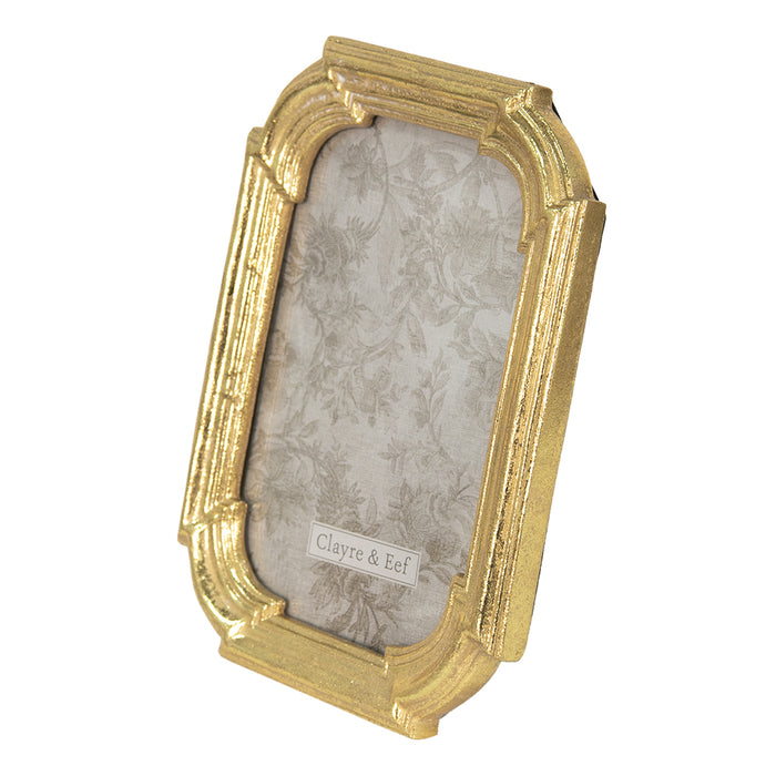 Clayre & Eef Fotolijst 10x15 cm Goudkleurig Polyresin