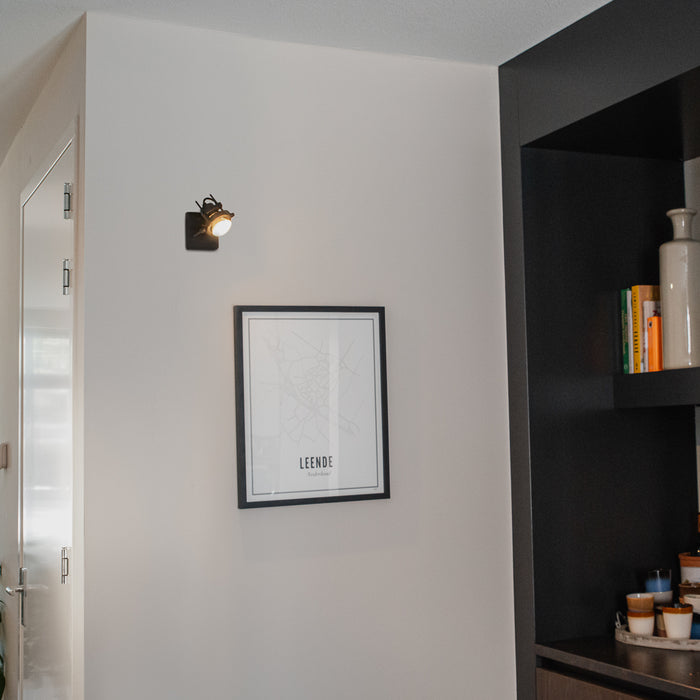 QAZQA Industriële spot zwart - Suplux