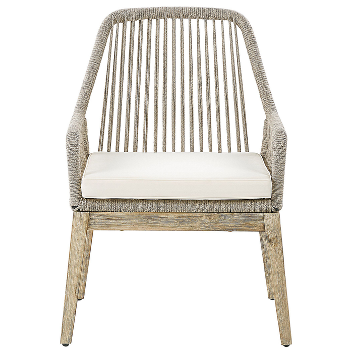 Beliani - OLBIA - Tuinstoel set van 2 - Beige - Polypropyleen