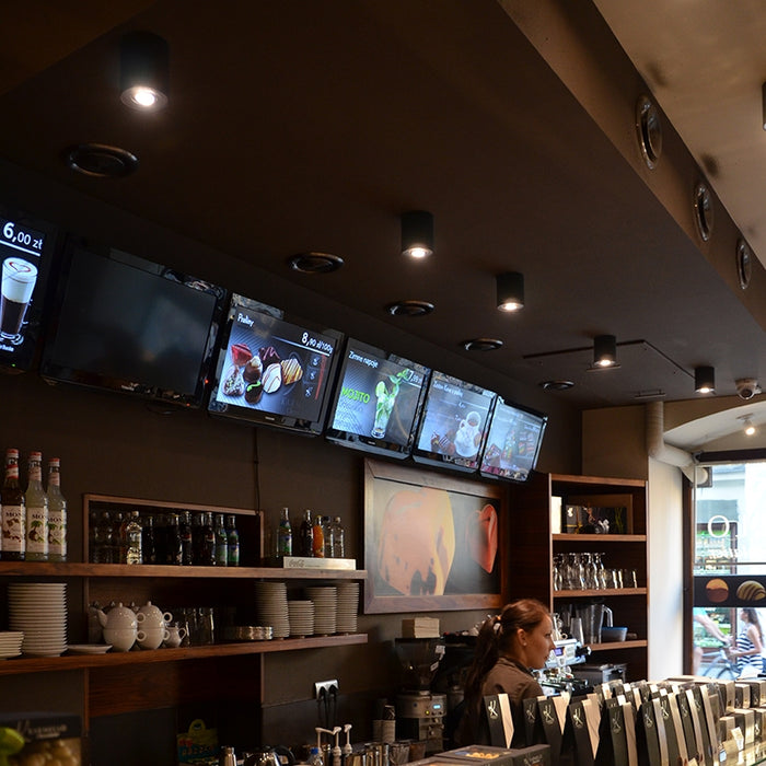 QAZQA Set van 6 spots donkergrijs draai- en kantelbaar - Rondoo up