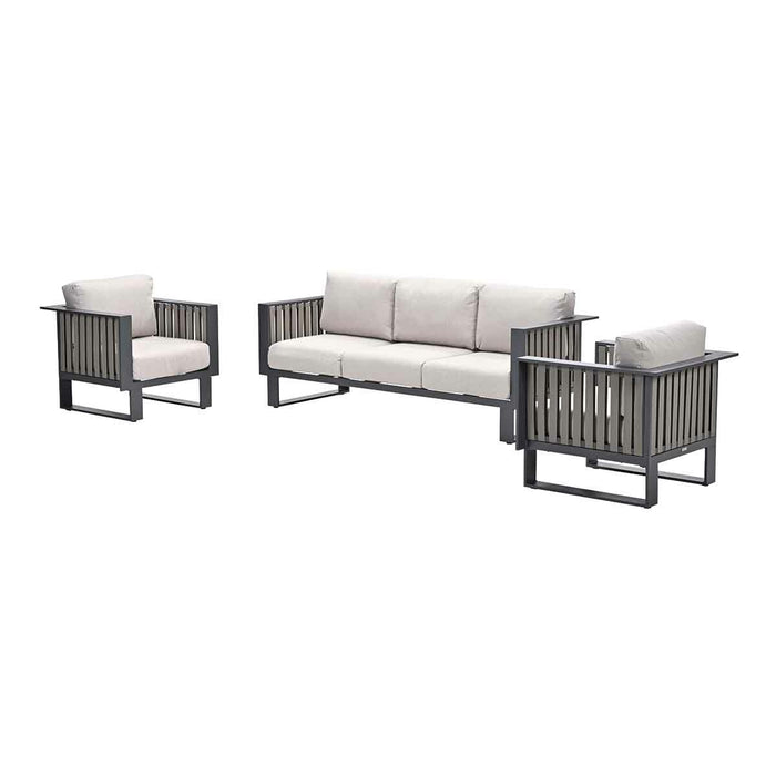 Garden Impressions Gabon loungeset 3-delig - taupe