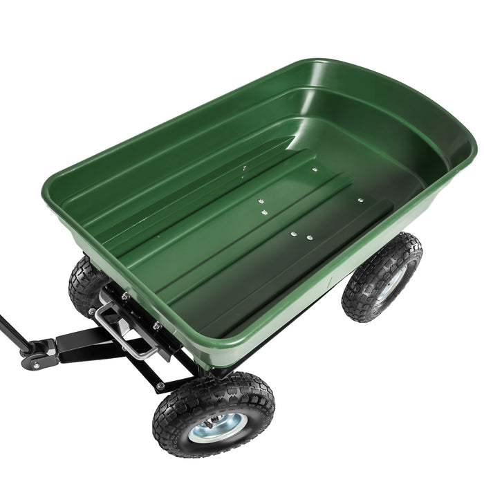 tectake® Handkar met kiepfunctie en luchtbanden draagkracht 300kg