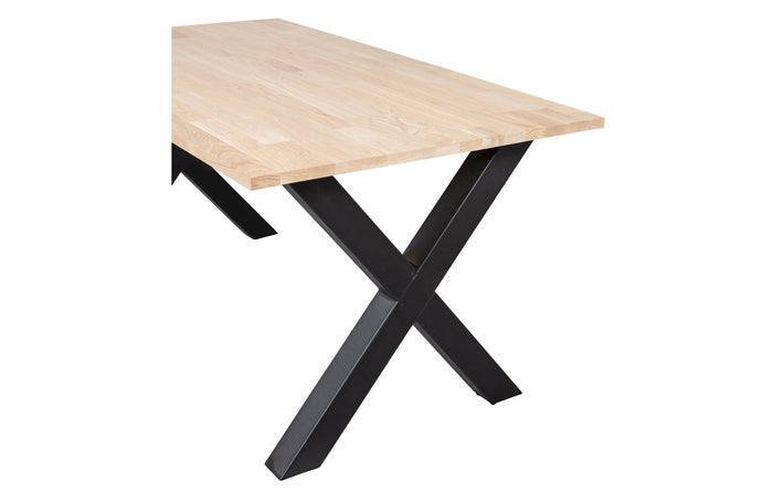 WOOOD Tablo Tafel met Alkmaar Poot - Eiken|Metaal - 75x160x90
