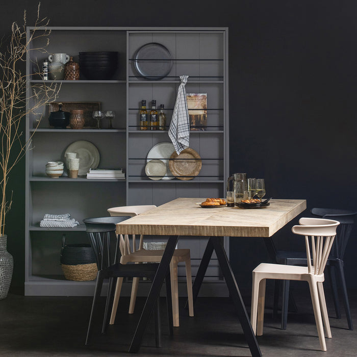 Woood Tablo Eettafel 200 x 90 - Bruin Visgraat