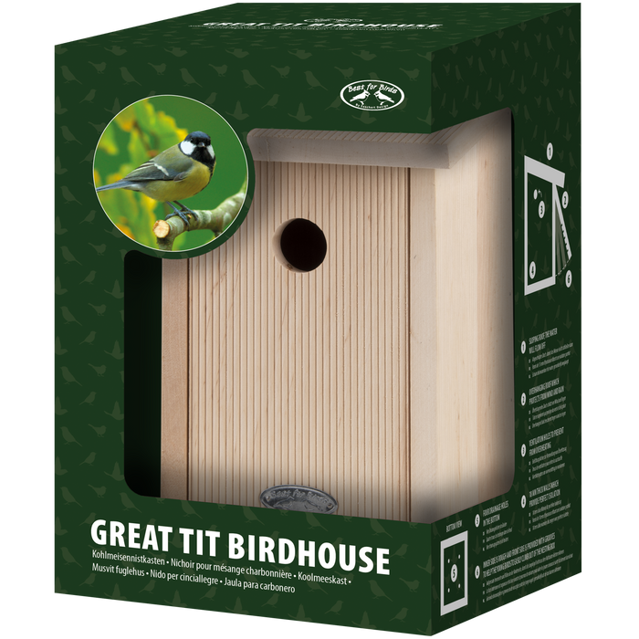 Esschert Nestkast Koolmees - Bruin